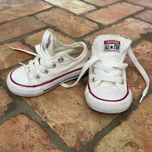 Converse White Sneakers - Infant Shoes Size 5
